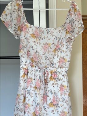 Rixxi Clothing Company Floral Blouse - Yellow & Pink Flowers